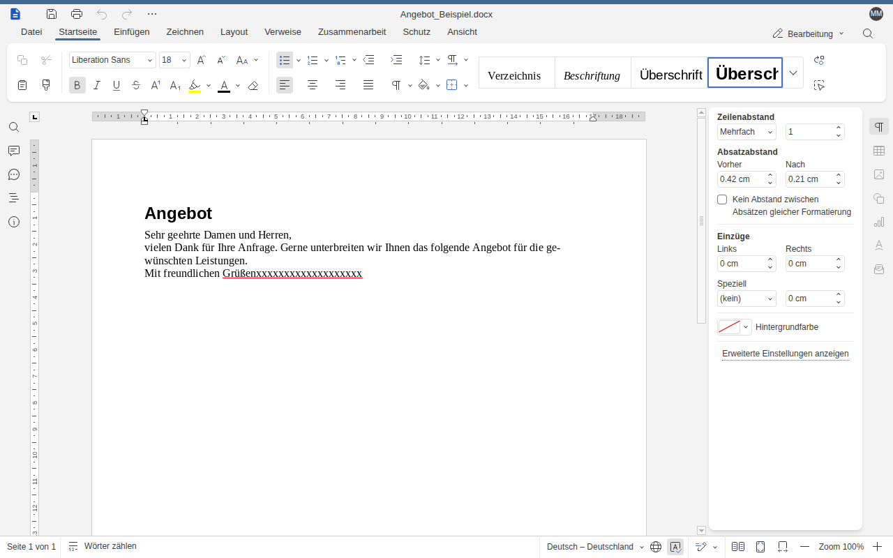 Textdokument im Browser bearbeiten